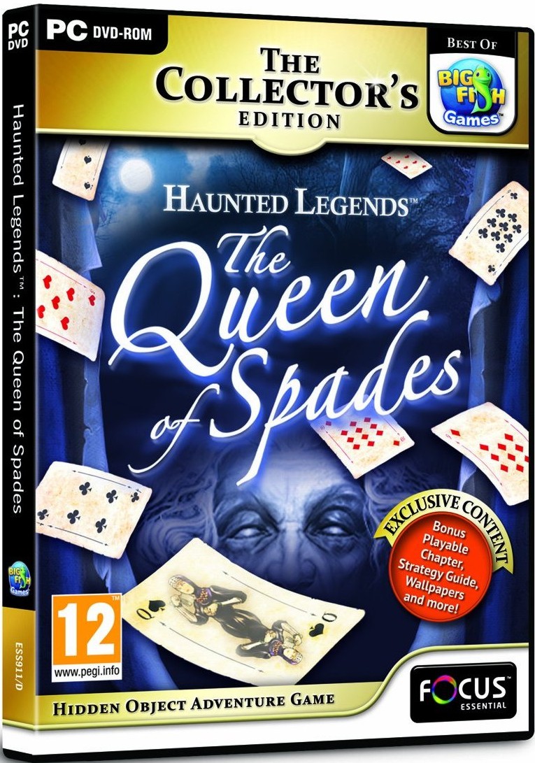 HixxySoft Haunted Legends Queen of Spades Collector's Edition Hidden Object Game